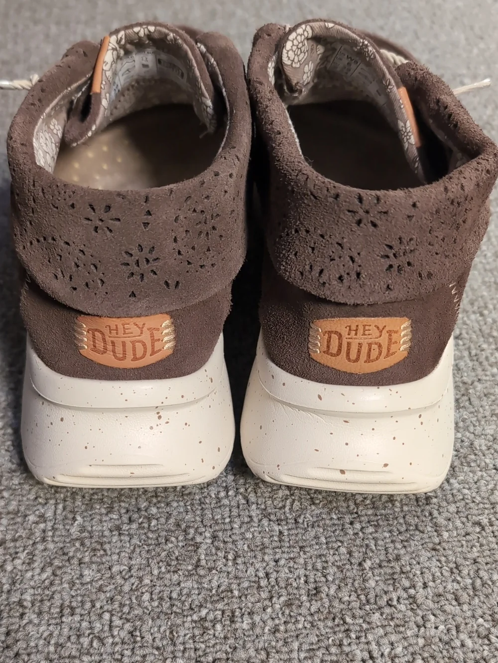 Hey Dude Wendy Peak Fold Boots Cocoa Brown Size 8.0 Chunky Platform